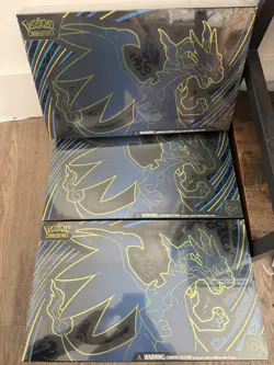 Pokemon Mega Charizard X ex Ultra Premium Collection UPC Phantasmal Flame Set 3 - Image 1