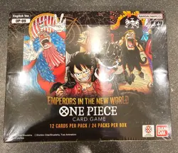 OP09 Emperors in the New World Booster Box Factory Sealed One Piece ENGLISH - Image 1