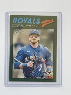 2026 Topps Heritage BOBBY WITT Jr. #160 Dark Green Border Kansas City Royals - Image 1