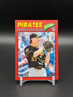 2026 Topps Heritage Bubba Chandler Red Border Parallel SP Rookie RC #265 - Image 1