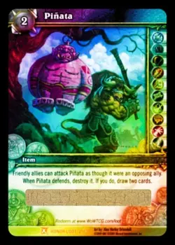 WoW TCG Loot Card - Pinata - Unused/Unscratched - Image 1