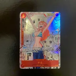 2022 ONE PIECE CARD Nami OP-01-016 SEC Manga Alt Art romance Dawn Japanese - Image 1