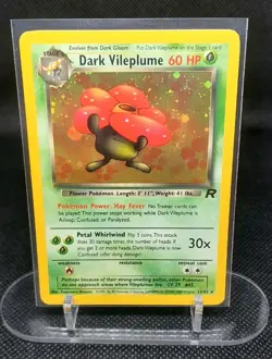 Dark Vileplume 13/82 Team Rocket Unlimited 2000 Pokemon Card Holo Rare - LP - Image 1