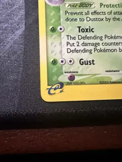 Pokemon TCG Dustox EX Ruby and Sapphire Holo Rare Card 6/109 LP-NM Condition - Image 5