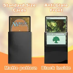 MTG Card Sleeves 100CT,Standard Size Sturdy MTG Sleeves Matte Back Finish for Ba - Image 2