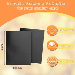 MTG Card Sleeves 100CT,Standard Size Sturdy MTG Sleeves Matte Back Finish for Ba - Image 3
