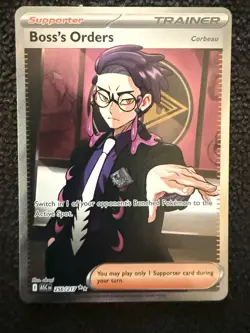 Boss’s Orders 256/217 Ultra Rare Full Art Pokemon TCG Ascended Heroes - Image 1
