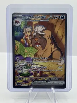2025 Pokemon DRI En Destined Rivals #235 Arven's Mabosstiff ex Spec. Illus. Rare - Image 1