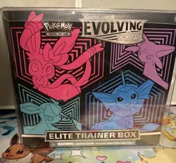 Pokemon TCG Sword & Shield Evolving Skies SwSh07 ETB Elite Trainer Box Sealed - Image 1