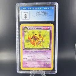 Dark Kadabra 39/82 CGC 8 Team Rocket 1st Edition Uncommon 2000 English Pokemon - Image 1