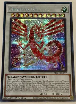Crimson Dragon (card) - RA04-EN061 - Secret Rare Stampede - Image 1