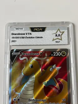 Carte Pokemon DRACOLOSSE V FA Francais - EB07 FR - PCA 9,5 - 191/203 - Neuf - Image 2