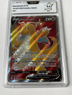 Carte Pokemon DRACOLOSSE V FA Francais - EB07 FR - PCA 9,5 - 191/203 - Neuf - Image 3