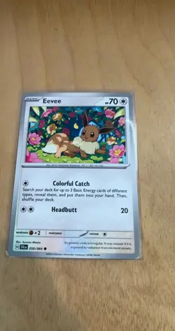 Eevee Common Shrouded Fable 050/064 NM Pokemon - Image 1