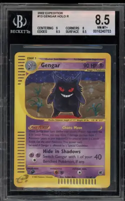 Pokemon Gengar Expedition Holo Rare #13 BGS 8.5 - Image 1