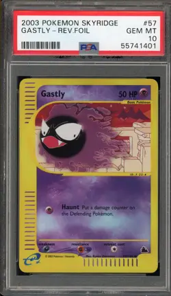 Pokemon Gastly Skyridge Reverse Holo #57 PSA 10 Gem Mint - Image 1