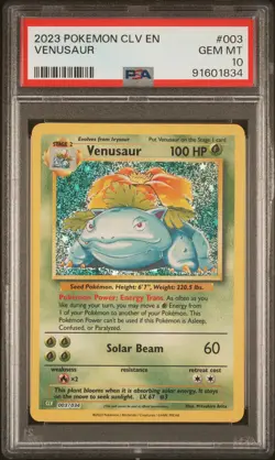 2023 Pokemon Classic Venusaur & Lugia Ex Deck Venusaur #003 CLV GEM MT PSA 10 - Image 1