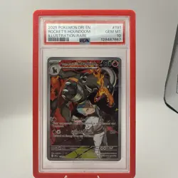 Pokemon TCG Team Rocket’s Houndoom Destined Rivals IR 191/182 PSA 10 - Image 1