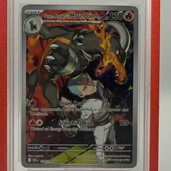 Pokemon TCG Team Rocket’s Houndoom Destined Rivals IR 191/182 PSA 10 - Image 3