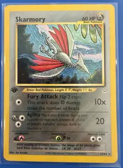 Skarmory - 1st Edition - 23/64 Neo Revelation - Pokemon TCG - 2001 - Image 1