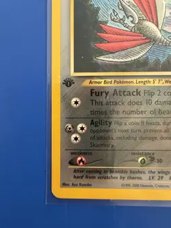 Skarmory - 1st Edition - 23/64 Neo Revelation - Pokemon TCG - 2001 - Image 4