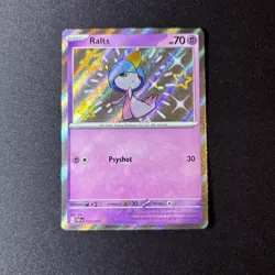 Pokemon TCG Baby Shiny Ralts 153/091 Paldean Fates Near Mint - Image 1