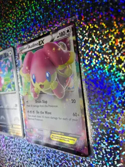 Pokemon TCG: Fates Collide 84/124 Audino EX; Poke Ball Pattern 074/086 Audino - Image 4