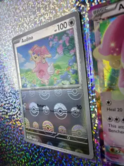 Pokemon TCG: Fates Collide 84/124 Audino EX; Poke Ball Pattern 074/086 Audino - Image 5