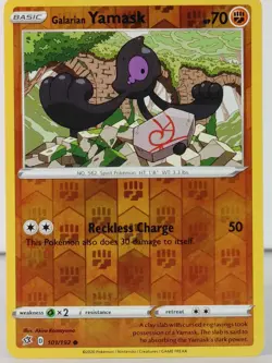 Galarian Yamask - POKEMON - Rebel Clash - 101/192 - Reverse Holo - NM -V - Image 1