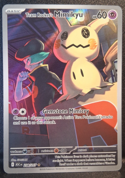 Pokemon TCG Team Rockets Mimikyu IR 238/217 Ascended Heroes Near Mint Condition - Image 1