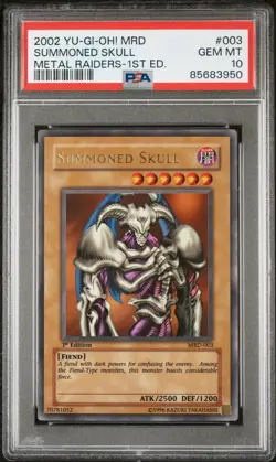 Summoned Skull MRD-003 1st Edition Ultra Rare Yugioh PSA 10 *950 - Image 1
