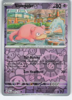 Slowpoke 085/193 Common Reverse Holo SV02: Paldea Evolved NM Pokemon - Image 1