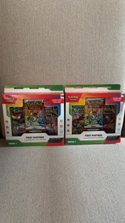 Pokemon TCG First Partner Illustration Collection Series 1 Box New Sealed x2 - Image 1