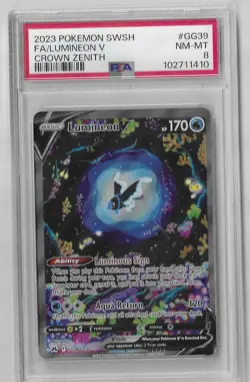 2023 Pokemon TCG Lumineon V GG39/GG70 Crown Zenith Galarian Gallery MINT PSA 8 - Image 1