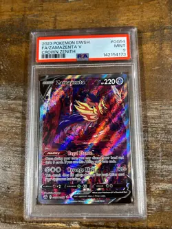 POKEMON 2023 Crown Zenith Full Art ZAMAZENTA V #GG54 PSA 9 RARE 3 - Image 1