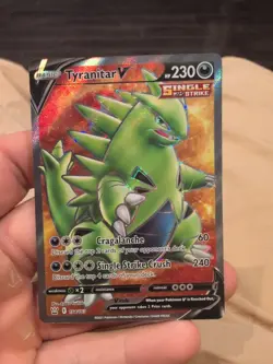 Pokemon TCG Tyranitar V Sword & Shield - Battle Styles 154/163 Holo Full Art - Image 1