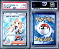 LILLIE'S DETERMINATION 2025 Pokemon Mega Evolution Ultra Rare PSA 10 - Image 1