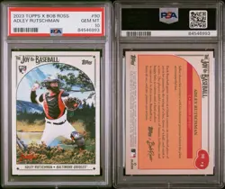 2023 Topps X Bob Ross The Joy of Baseball - Adley Rutschman #90 Rookie PSA 10 - Image 1