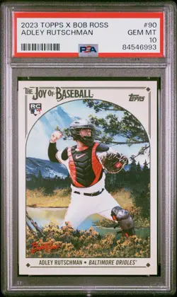 2023 Topps X Bob Ross The Joy of Baseball - Adley Rutschman #90 Rookie PSA 10 - Image 2