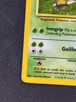 Pokemon TCG Pinsir 9/64 Jungle Holo Rare Card WOTC Moderately Played Condition - Image 5