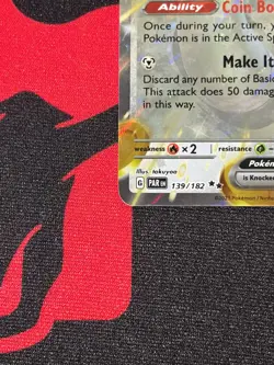 Pokemon TCG Gholdengo EX 139/182 Double Rare Paradox Rift UK - Image 4