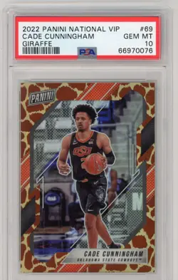 2022 Panini VIP Giraffe #69 Cade Cunningham PSA 10 GEM MT POP 2 - Image 1