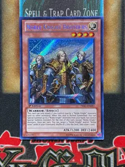 Yugioh Noble Knight Brothers PRIO-EN081 Secret Rare 1st Ed NM - Image 1