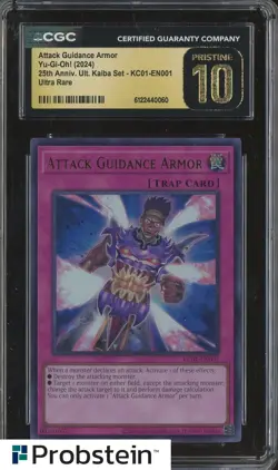 2024 Yu-Gi-Oh! 25th Anniversary Kaiba 001 Attack Guidance Armor CGC 10 PRISTINE - Image 1