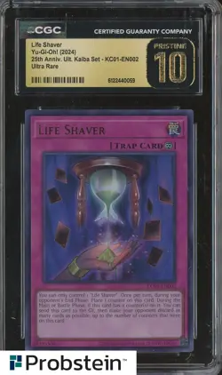 2024 Yu-Gi-Oh! 25th Anniversary Kaiba #KC01-EN002 Life Shaver CGC 10 PRISTINE - Image 1