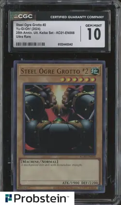 2024 Yu-Gi-Oh! 25th Anniversary Kaiba #KC01-EN008 Steel Ogre Grotto #2 CGC 10 - Image 1