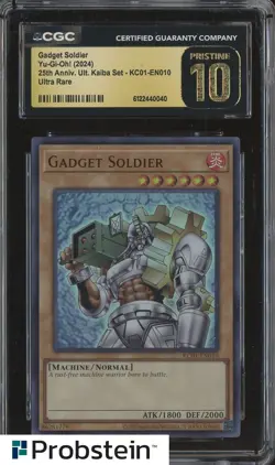 2024 Yu-Gi-Oh! 25th Anniversary Kaiba #KC01-EN010 Gadget Soldier CGC 10 PRISTINE - Image 1