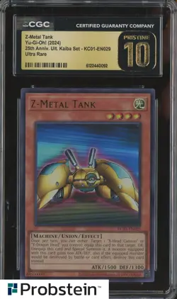 2024 Yu-Gi-Oh! 25th Anniversary Kaiba #KC01-EN029 Z-Metal Tank CGC 10 PRISTINE - Image 1