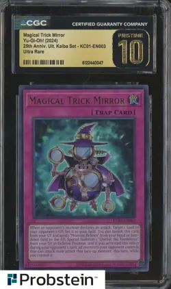2024 Yu-Gi-Oh! 25th Anniversary Kaiba 003 Magical Trick Mirror CGC 10 PRISTINE - Image 1