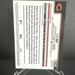 Topps Chrome Update 2025 Rookie Gold Border Luis Mey #USC140 Reds #50/50 - Image 2